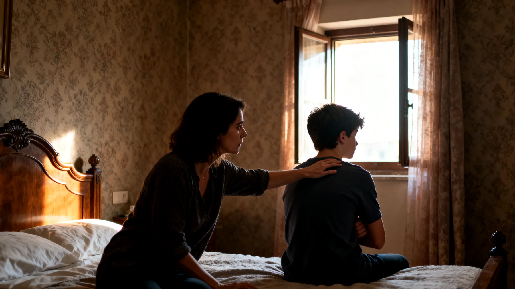 La mamma fatica ad accompagnare il figlio adolescente attraverso i cambiamenti tipici di questa fase della vita, come il passaggio alla scuola superiore, un trasloco o una separazione familiare. Di fronte alle reazioni del ragazzo — chiusura, irritabilità o regressione — si sente impotente e non sa come offrire supporto senza essere percepita come invadente."