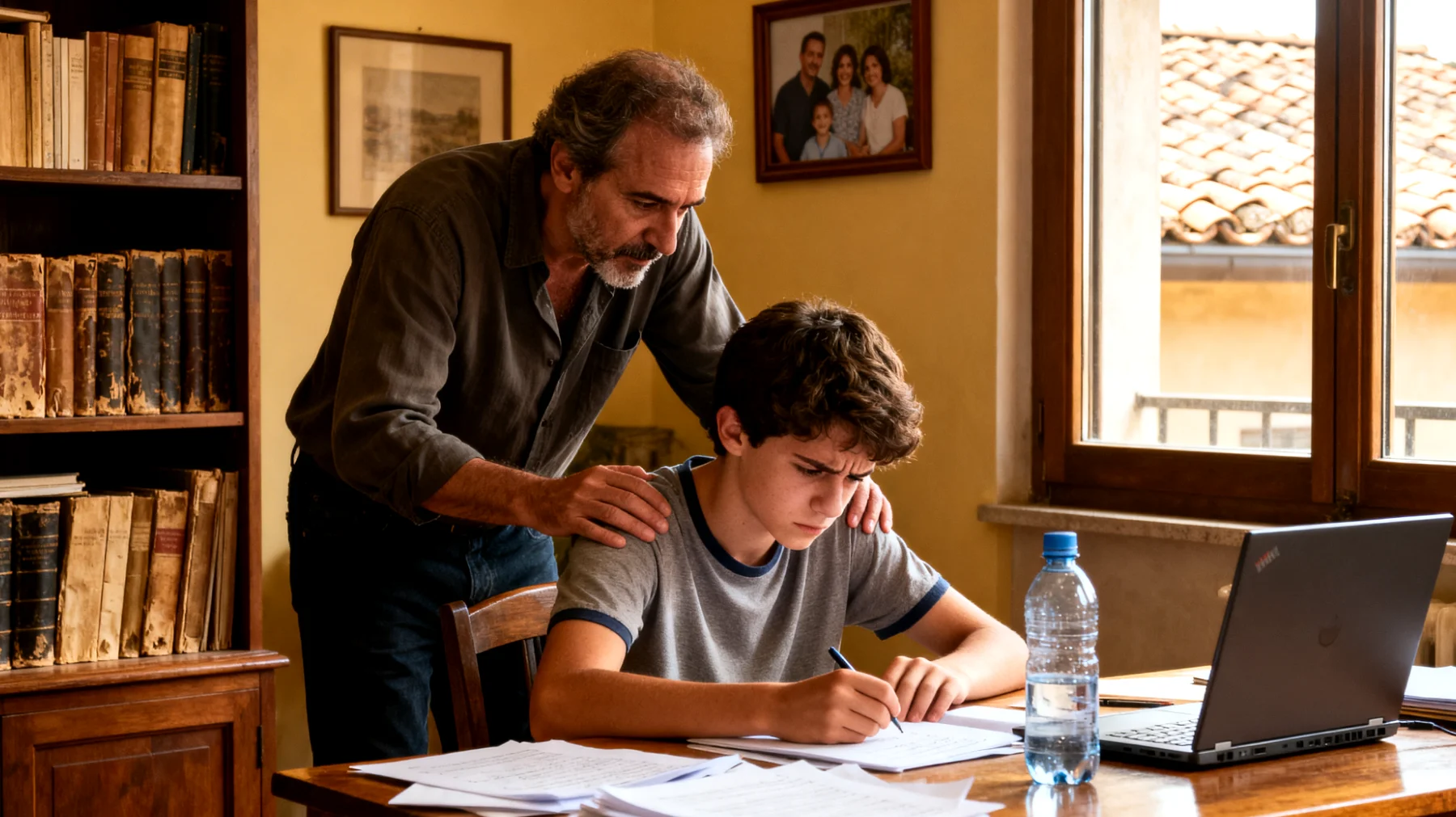 Il papà fatica a lasciare che il figlio adolescente affronti da solo situazioni difficili, intervenendo continuamente per evitargli errori, delusioni o fallimenti. Questo atteggiamento iperprotettivo impedisce al ragazzo di sviluppare autonomia, fiducia in sé stesso e capacità di problem solving."